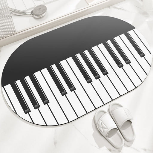 Piano Diatomaceous Earth Bathroom Mat