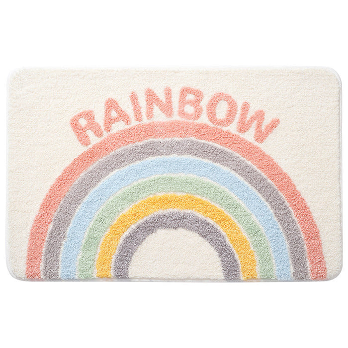 Rectangular Rainbow Bath Mat