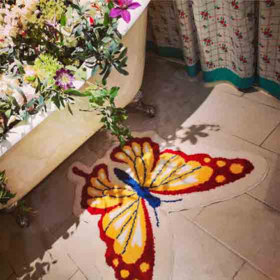 Butterfly Mat for Bathroom