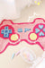 Pink Video Game Controller Mat for Bedroom, Soft and Water-Absorbent