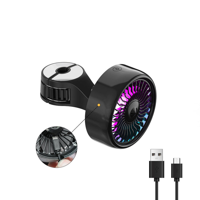 Car Fan Rear Seat USB Hook Electric Fan