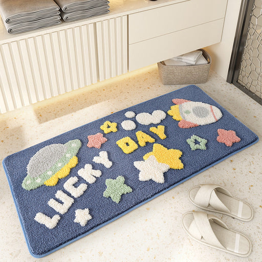 Feblilac Cute Little Lucky Tufted Bath Mat