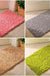 Chenille Non-Slip Microfiber Shag Bathroom Rug Mat, Solid Color