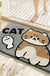 Feblilac Cute Animals Salted Fish and Cat Tufted Bath Mat