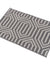 Feblilac Grey Pattern Bath Mat, Modern Diamond Bathroom Rug, Soft Flush Non-Slip Water Absorbent Mat