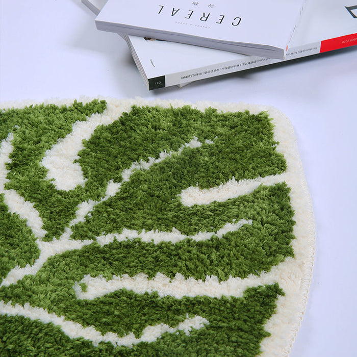 Green Leaf Mat for Bathroom Bedroom