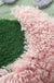 Moss Mats for Living Room Bedroom, Pink and Green Garden