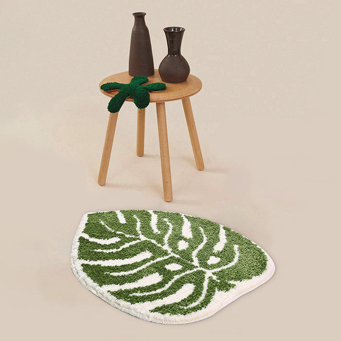 Green Leaf Mat for Bathroom Bedroom