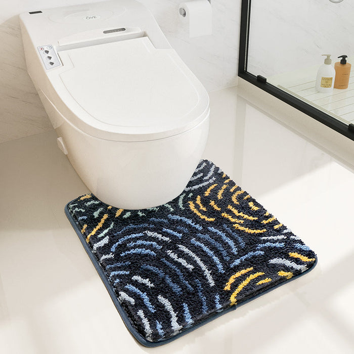 Line of Starry Night Bath Mat, Van Gogh Home Decor