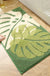 Feblilac Brown Leaves Bath Mat, Floral Bathroom Rugs Mat