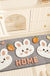 Feblilac Cute Rabbit and Carrot Tufted Bath Mat