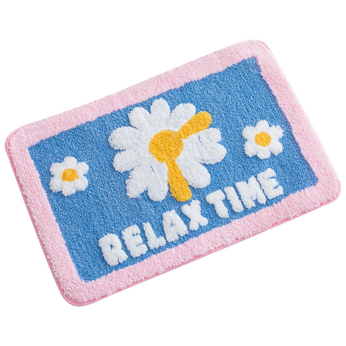 Feblilac Relax Time Daisy Bath Mat