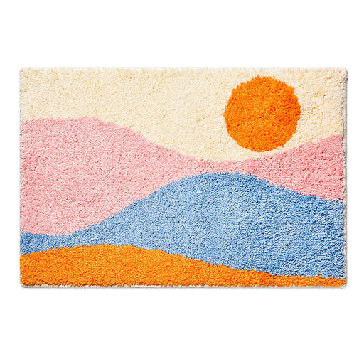 Feblilac Pink Mountain Bath Mat