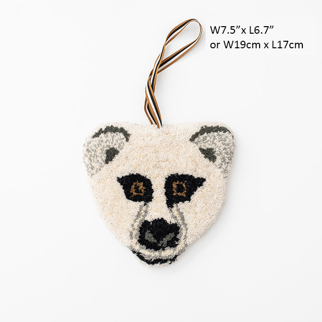 Hand-made Indian Animal Wool and Cotton Teacup Mats Pendant