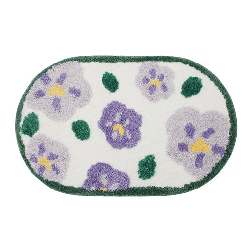 Purple Rose Bath Mat