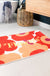 Red and Orange Flowers Bath Mat