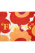 Red and Orange Flowers Bath Mat