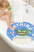 Round Smile Frog PVC Bathroom Mat