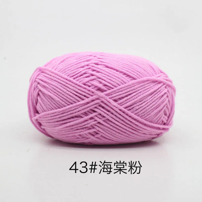 50g/Set 4ply Milk Cotton Knitting Wool Yarn Needlework Dyed Lanas For Crochet Craft Sweater Hat Dolls At Low Price