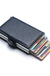 Carbon Fiber Credit Card Holder Mens Double Anti Rfid Bank Cardholder Case Wallet Metal Business Bank Minimalist Wallet Gift