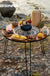 BISINNA Folding Barbecue Round Table Stove Portable Camping BBQ Charcoal Grill With Storage Bag Patio Tea Boiling