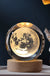 Christmas Crystal Ball Decoration 2023 Astronomy Solar System Planets Moon Astronaut LED Balls Home Snow Glass Globe Decorations