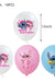 Disney Pink Interstellar Stitch Angel Birthday Party Decoration Flag Pulling Balloon Cake Flag Insertion Spiral Set Supplies