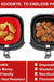 22cm Reusable Airfryer Pan Liner Accessories Silicone Air Fryers Oven Baking Tray Pizza Fried Chicken Airfryer Silicone Basket