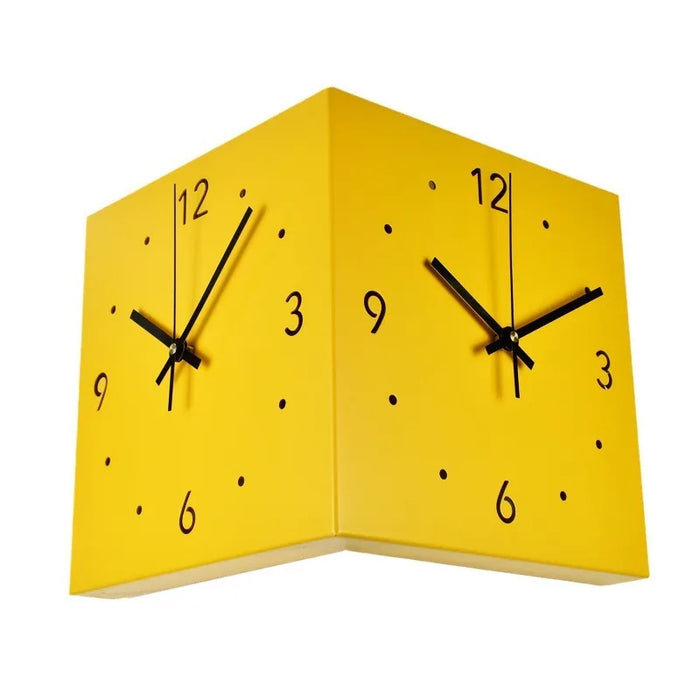 Double Corner Wall Clock Home Decoration Living Room Creative Simple Modern Wall Clock Fashion Sun Corner Wall Clock