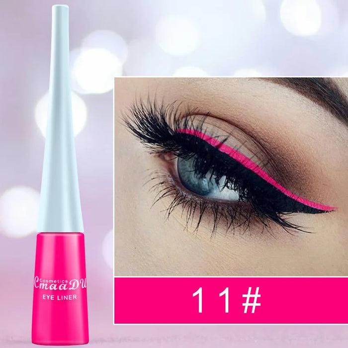 Colorful Sexy Eyeliner Liquid Pencil Waterproof Easy To Wear Make Up Matte Eye Liner Blue Red Green White Gold Brown Eyliner