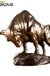 ERMAKOVA Cold Cast Bronze Bull Sculpture Statue Home Resin Animal Jewelry Home Bar Office Window Decoration Cafe