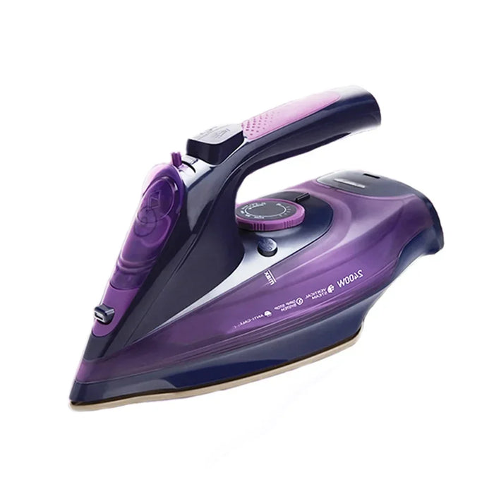 cordless Steam Iron Handheld 5-speed Adjustable Ironing Machine Portable Ceramic Bottom Plate 2400W Fabric Steamer Self-Cleaning