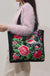 Ethnic Phoenix Embroidered Women's Shoulder Bag Receptor Embroidered Canvas Casual Bag