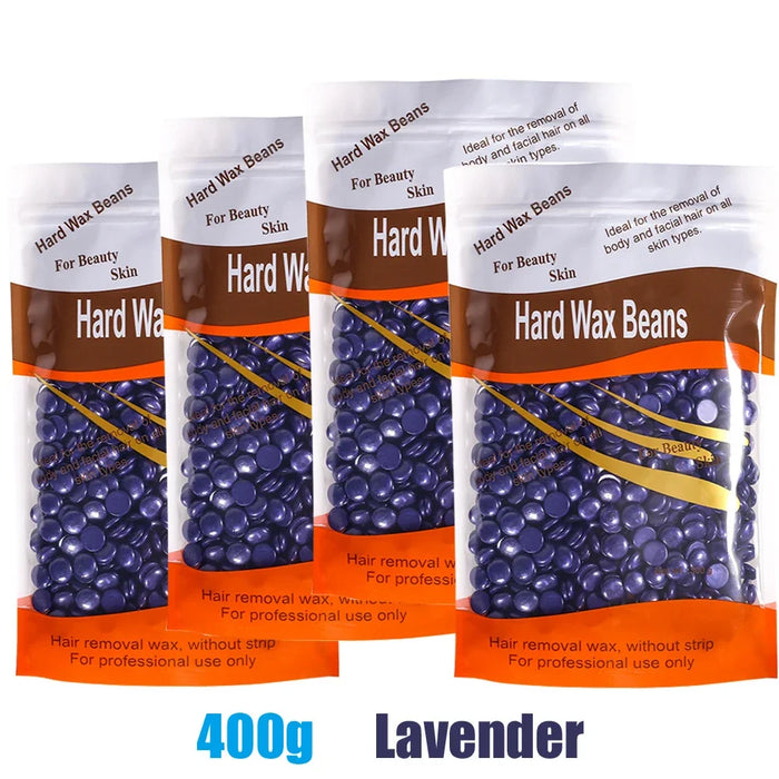 400g/500g Waxing Wax for Hair Removal Hard Wax Beans Depilatory Hot Film Wax Beads for Full Body