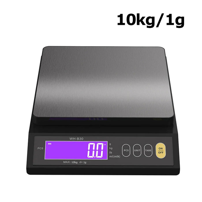 5kg/10kg Rechargeable Electronic Kitchen Scale Stainless Steel Waterproof Home Use Digital Weighing Scale Baking Measuring Tools