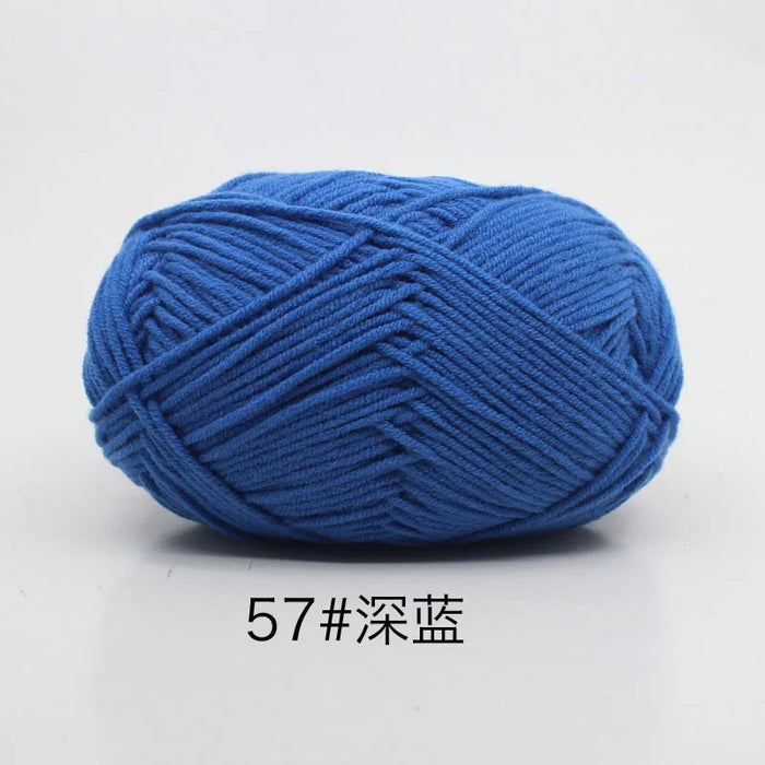 50g/Set 4ply Milk Cotton Knitting Wool Yarn Needlework Dyed Lanas For Crochet Craft Sweater Hat Dolls At Low Price