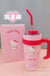 700/1200ml Sanrio Hello Kitty Cinnamoroll Thermos Cup Straw Cup with Handle Cartoon High Capacity Stainless Steel Water Cup Gift