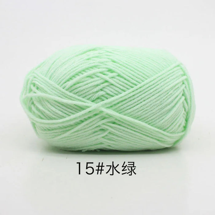 50g/Set 4ply Milk Cotton Knitting Wool Yarn Needlework Dyed Lanas For Crochet Craft Sweater Hat Dolls At Low Price