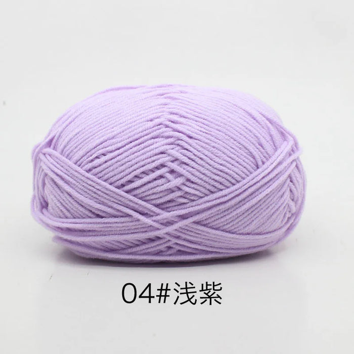 50g/Set 4ply Milk Cotton Knitting Wool Yarn Needlework Dyed Lanas For Crochet Craft Sweater Hat Dolls At Low Price