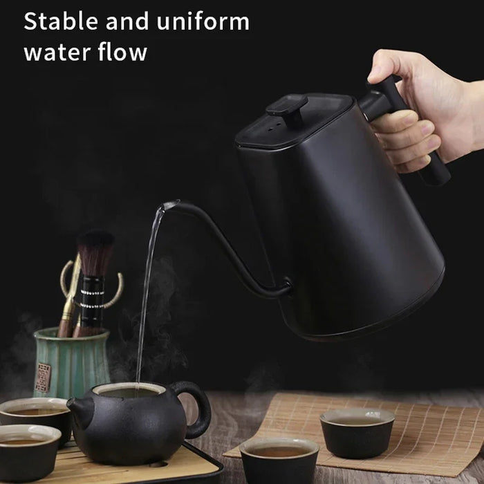 220V/110V Electric Kettle Hand Brew Gooseneck Kettle Quick Boil Water Bottle Thermostat Coffee Pot Home Make Teapot for Kitchen