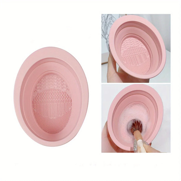 1pcs silicone folding makeup brush cleaner