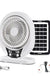 Electric Fan Solar Energy AC/DC 8in Rechargeable Table fan Outdoor with LED USB Ports Home Office Cooling Air Fan Household Desk