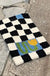 Retro Chessboard Plaid Bath Mats Fluffy Grids, Checkerboard Mat for Bathroom