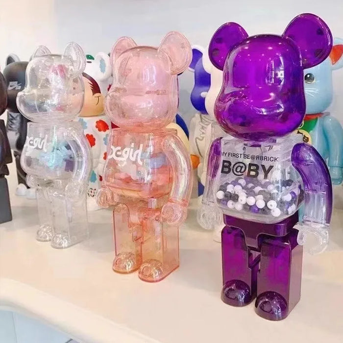 400% Bearbrick Figure Violent Bear Statues Bearbrick Collection Fashion Bear Figure Desktop Luxury Living Room Decorations Gifts