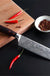 Carbon Steel 7 Inch Santoku Kitchen Knife for Home Restaurant Razor Sharp Japanese Chef Ergonomic Handle