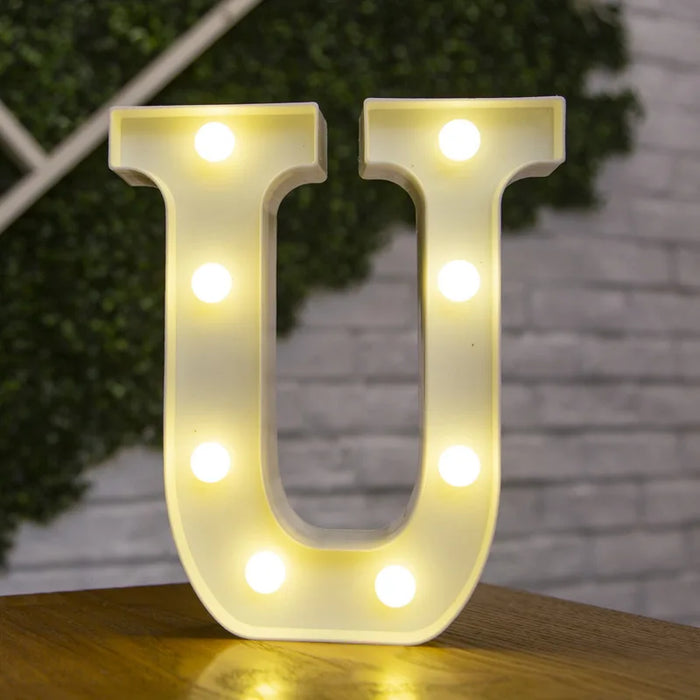 Alphabet Letter LED Lights Luminous Number Lamp Decor Battery Night Light for home Wedding Birthday Christmas party Decoration