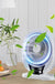 8 Inch Rechargeable Portable Mini Fan Multi-functional Solar Energy with Light Air Conditioner High Wind Power for Home Camping