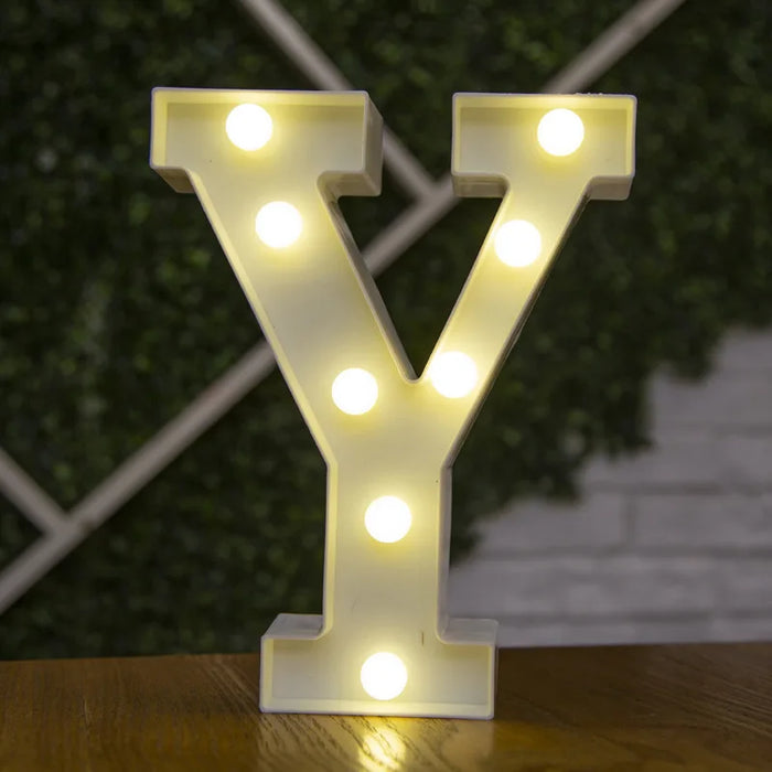 Alphabet Letter LED Lights Luminous Number Lamp Decor Battery Night Light for home Wedding Birthday Christmas party Decoration