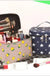 Cute Travel Portable Waterproof Large Capacity Makeup Storage Bag Geometric Pattern Polyester Material Unisex Urban Simple Style