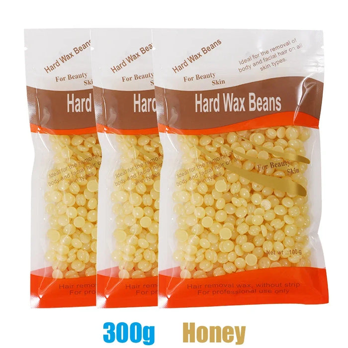 500g/400g/200g Waxing Wax Beans for Wax Heater Machine No Strip Depilatory Hot Film Hard Wax Waxing Body Hair Removal Wax Beads